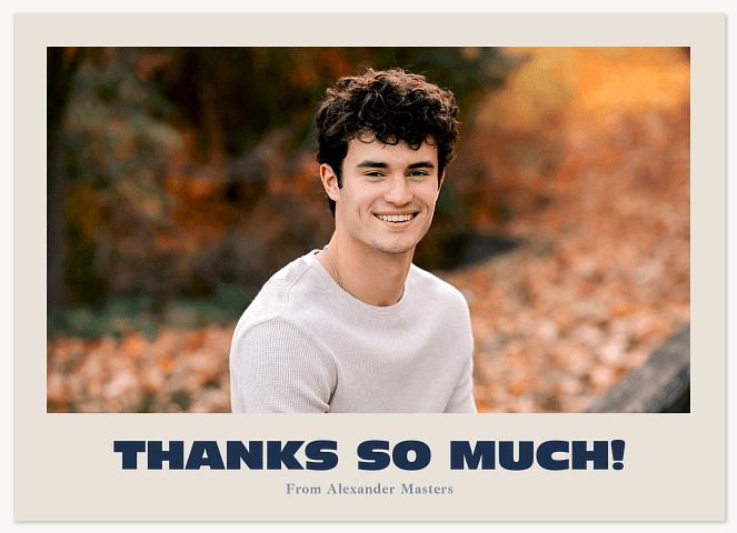 Bold Headline Thank You Cards 