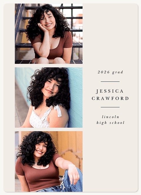 Vertical Stack Graduation Cards