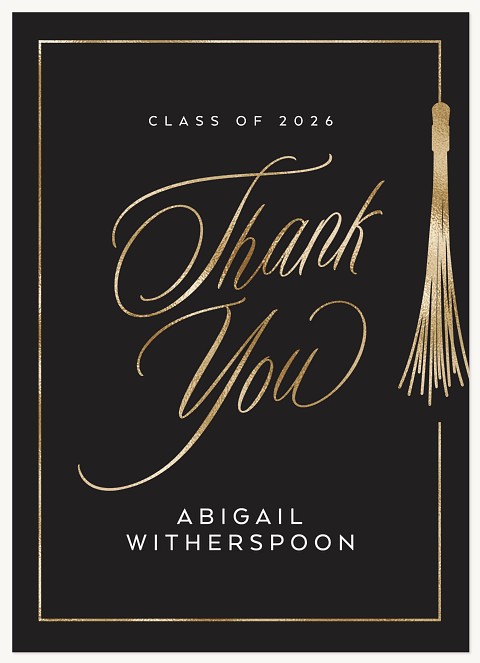 Chic Tassel Thank You Cards 