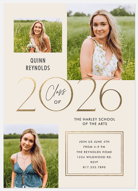 Sparkly Year Graduation Cards