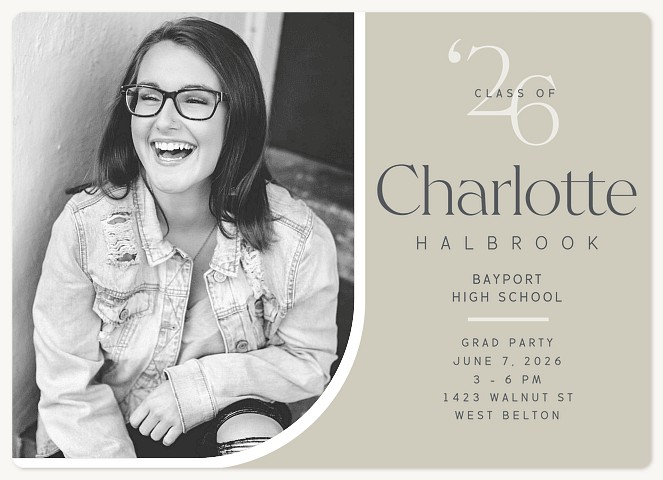 Corner Curve Graduation Cards