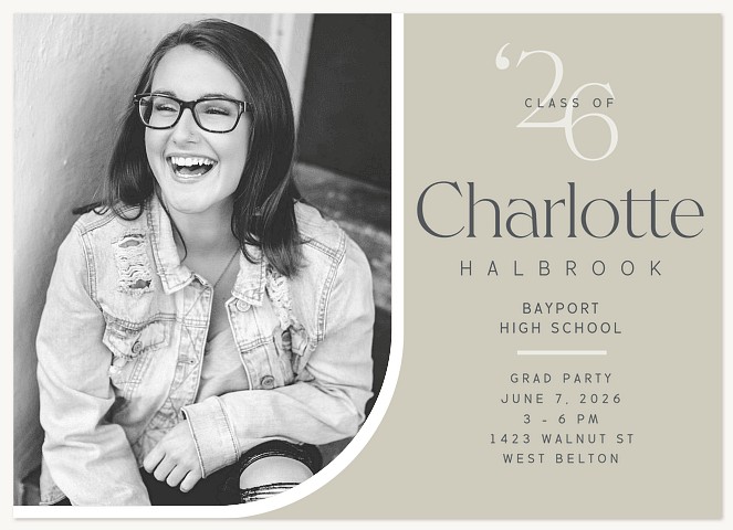 Corner Curve Graduation Cards