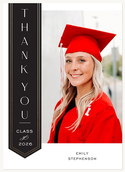 Banner Split Thank You Cards 