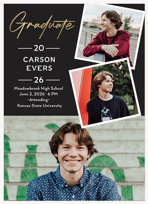 Milestone Glow Graduation Cards