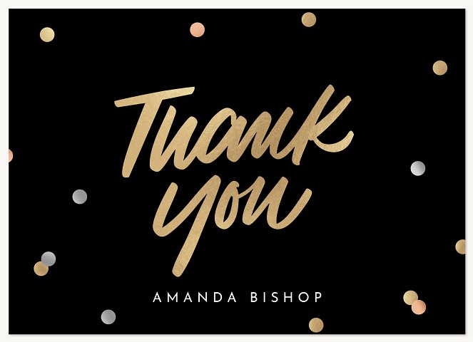 Confetti Grad Thanks Thank You Cards 