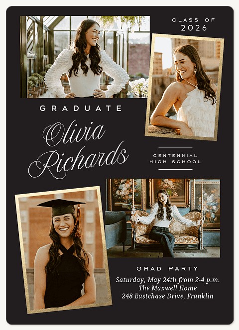 Classic Collage Graduation Cards