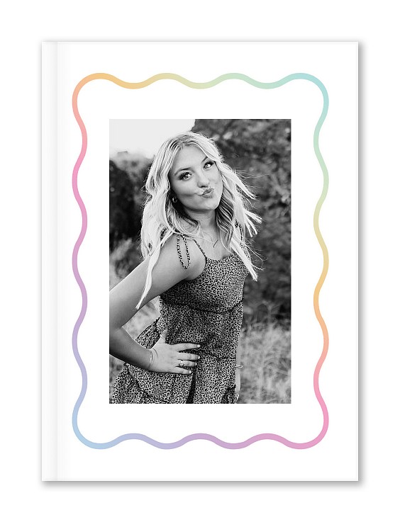 Rainbow Wave Custom Hardcover Journals