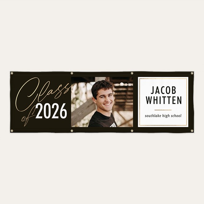 Classic Placard Graduation Banner Custom Banners