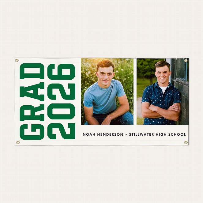 Year Lineup Graduation Banner Custom Banners