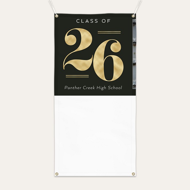 Fine Lines Graduation Banner Custom Banners