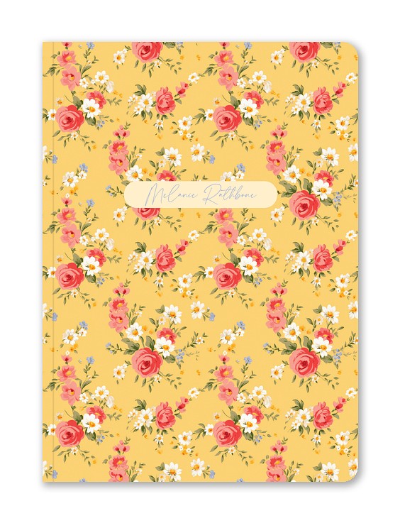 Cute Cottage Florals Custom Softcover Journals