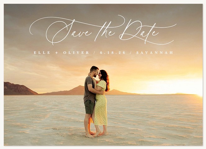 Top Typography Save the Date Cards