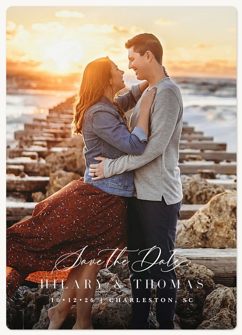 Simple and Elegant Save the Date Magnets