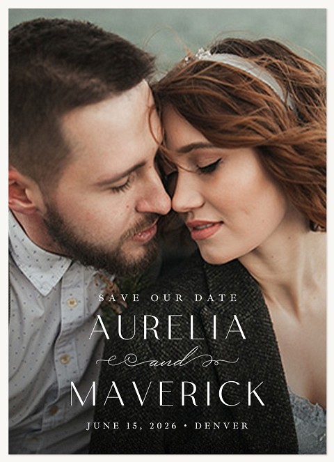 Classy Couple Save the Date Cards