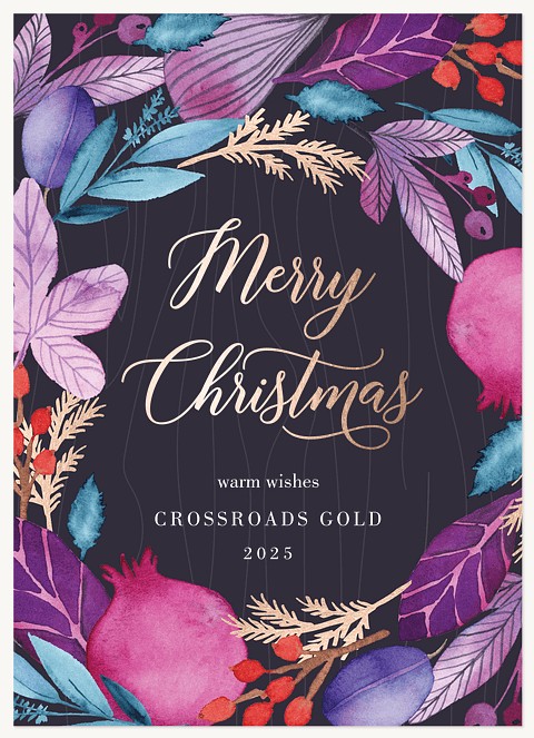 Rustic Harvest Business Holiday Cards