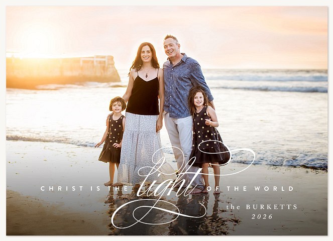 Light of the World Religious Christmas Cards