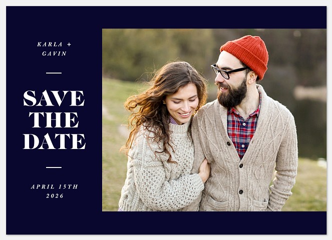 Time & Again Save the Date Photo Cards