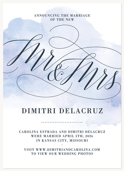 Together Script Wedding Announcements