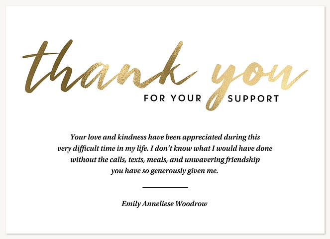 Bold and Gold Thank You Cards 