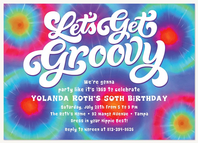 Feeling Groovy Party Invitations