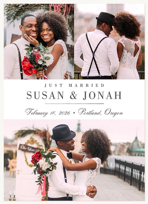 Classically Elegant Wedding Announcements