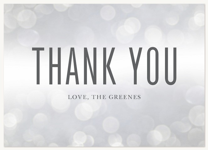 Bokeh Sparkle Thank You Cards 
