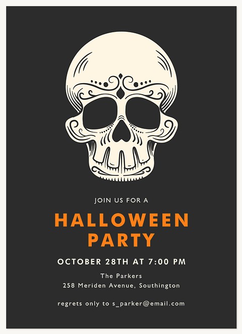 Day of the Dead Halloween Party Invitations