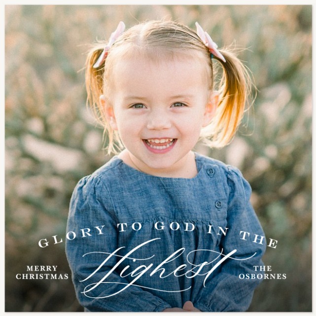 Arched Greeting Photo Holiday Cards