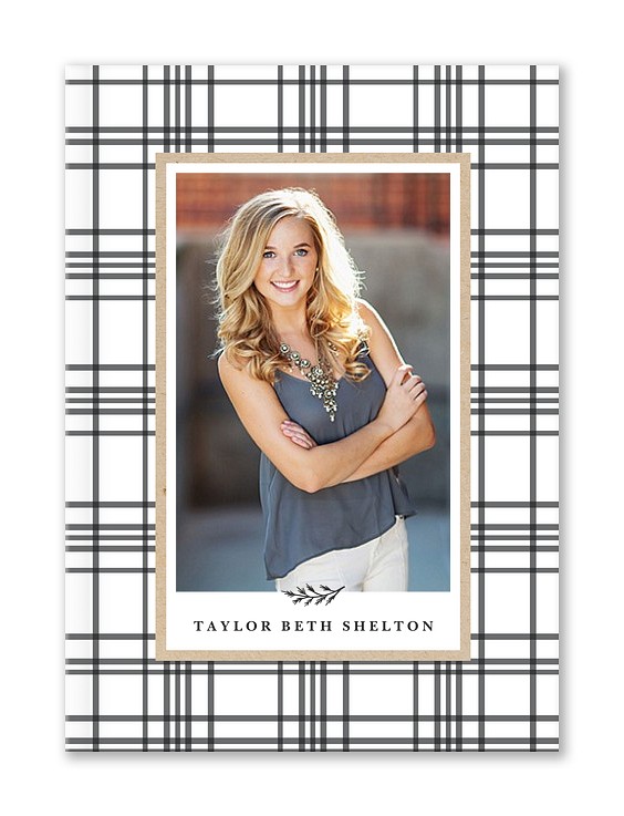 Farmhouse Plaid Custom Hardcover Journals