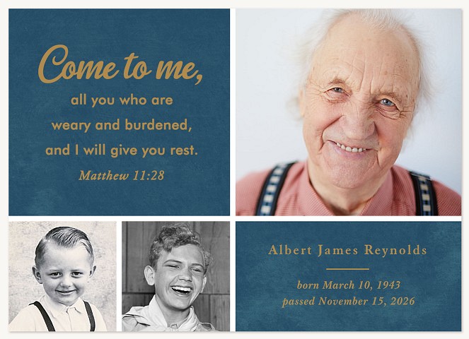 Scripture Trio Memorial & Sympathy Cards