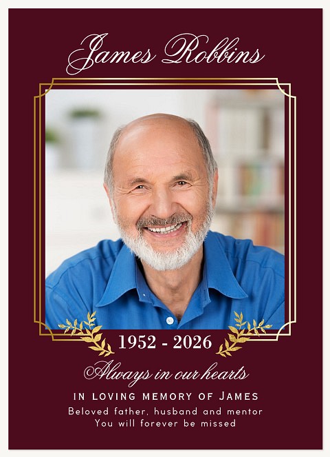 Shining Laurels Memorial & Sympathy Cards