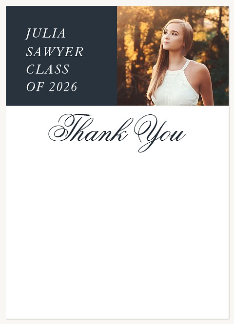 Classic Headline Thank You Cards 