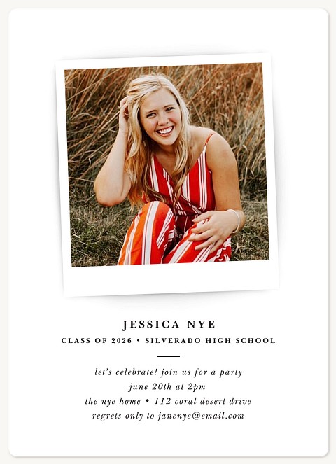 Classic Snapshot Graduation Cards