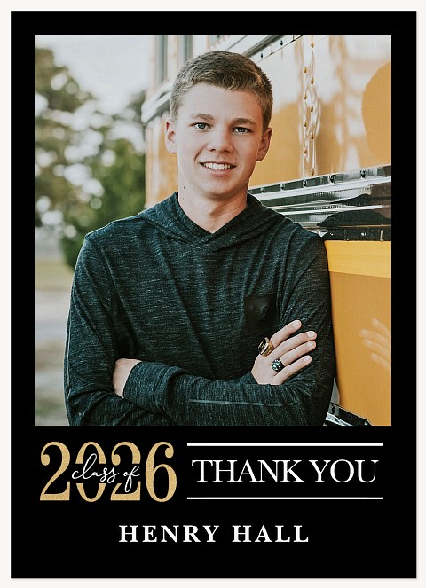 Graduation Gallery Thank You Cards 