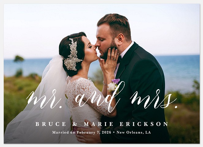 New Couple Wedding Announcements