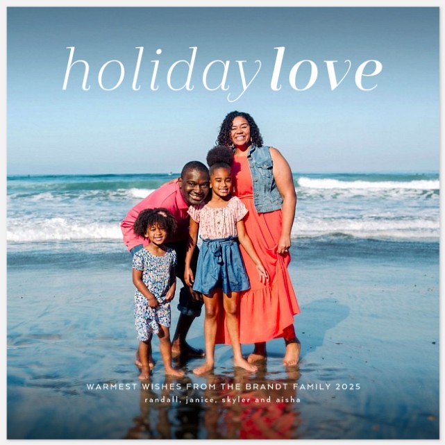 Simple Love Holiday Photo Cards