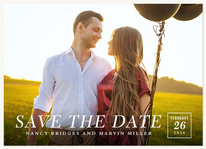 Mini Calendar Save the Date Cards