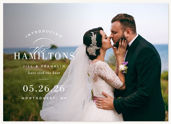 Classic Introduction Wedding Announcements
