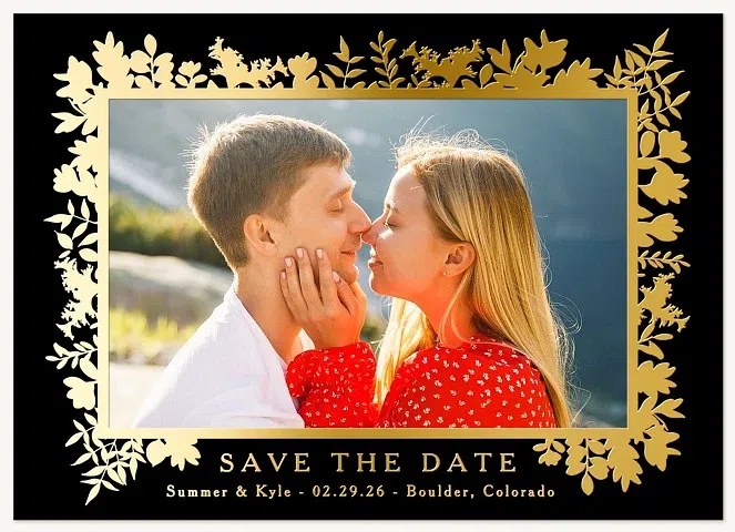 Botanical Silhouette Save the Date Cards
