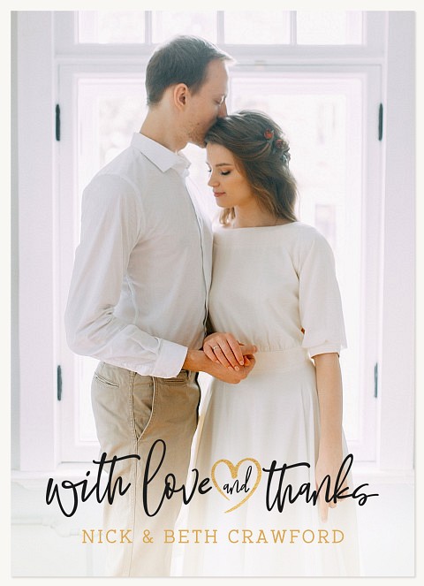 Love & Thanks Wedding Thank You Cards