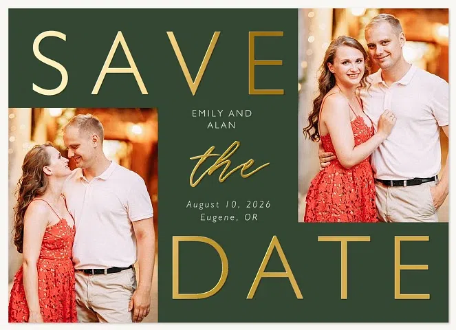 Contemporary Save the Date Cards
