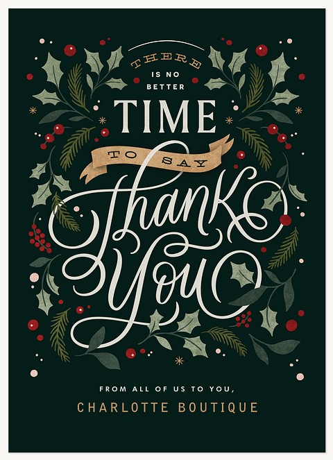 No Better Time Business Holiday Cards