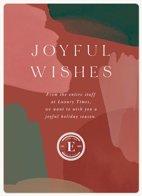 Festive Abstract Holiday & Christmas Magnet Cards