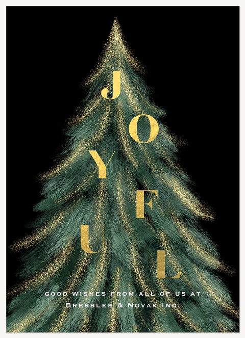 Shimmer Tree Business Holiday Cards