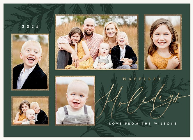 Evergreen Pine Photo Holiday Cards