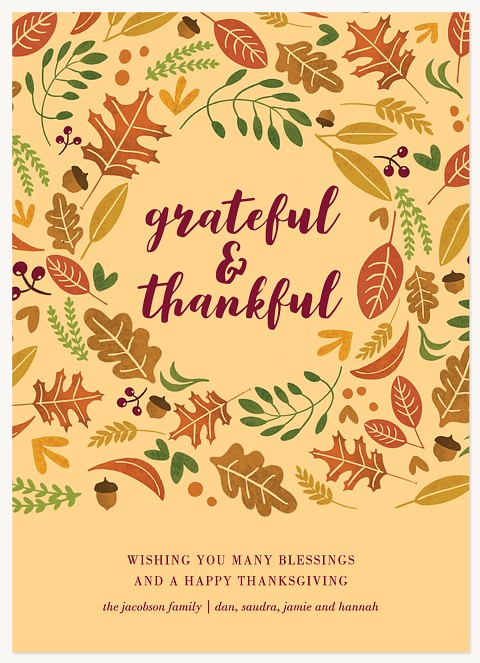 Autumn Embrace Thanksgiving Cards