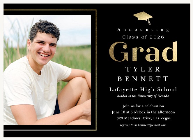 Honorable Grad Graduation Invitations