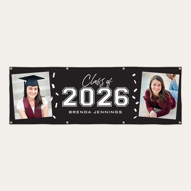 Varsity Confetti Custom Banners