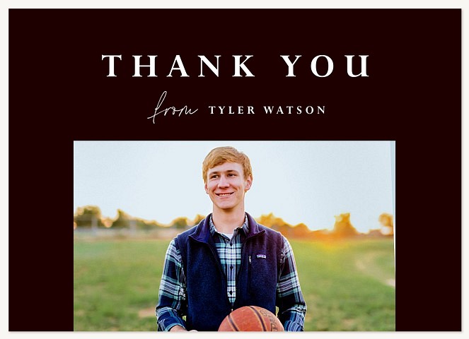 Headline Graduation Thank You Cards