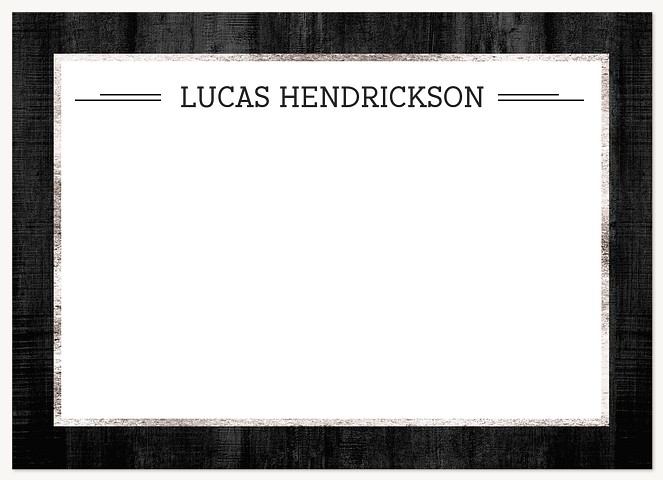 Deep Wooden Thanks Thank You Cards 